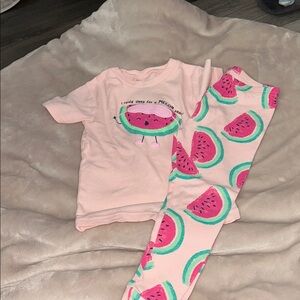 Carter's Pink Watermelon Pajama Set